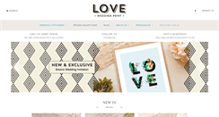 Desktop Screenshot of loveweddingprint.co.uk